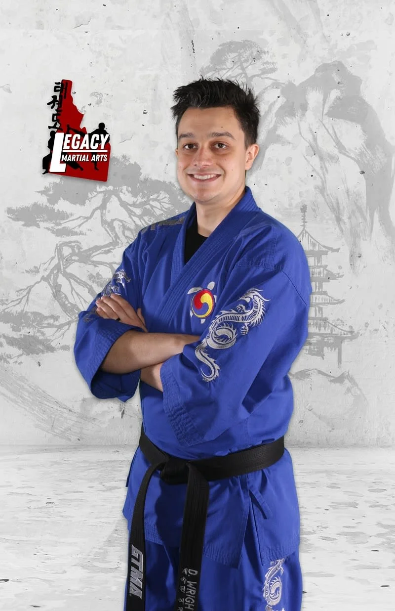 Portrait of Mr. Dylan Wright, Certified Instructor at Legacy Martial Arts in Meridian, ID