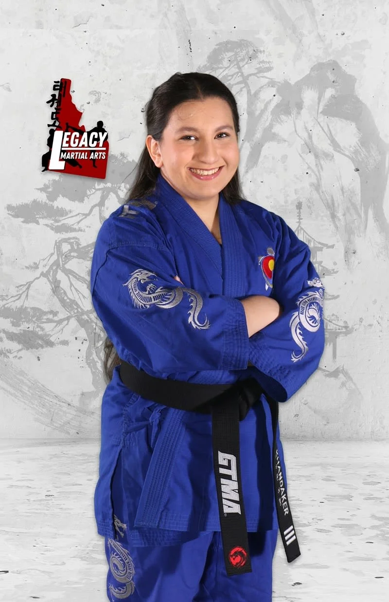 Portrait of Ms. Rania Khandaker, Instructor at Legacy Martial Arts in Meridian, ID